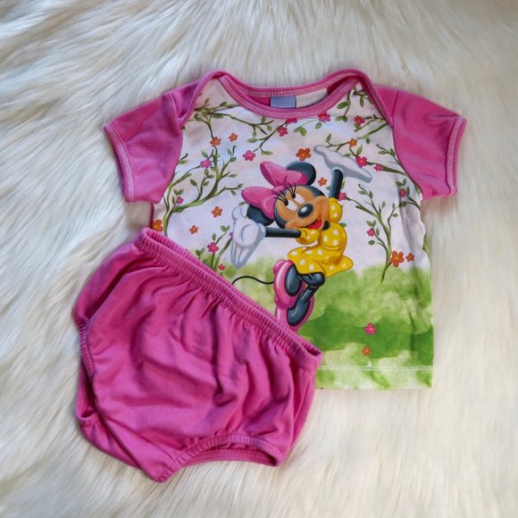 Minnie Mouse Pajama set 6-9m